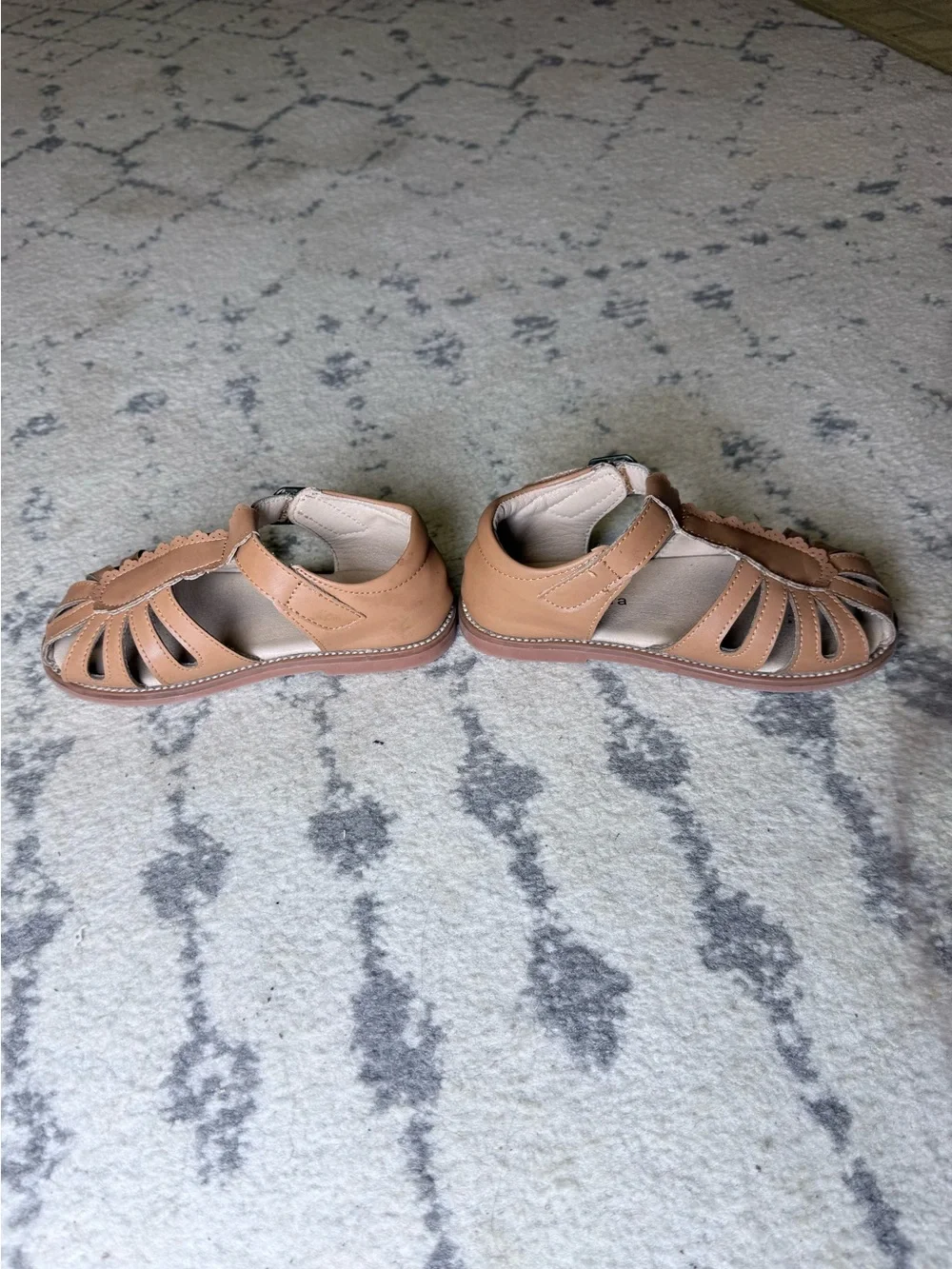 Felix & Flora Toddler Girls Sandals Soft Rubber Princess Flat Shoes Flower sz 11